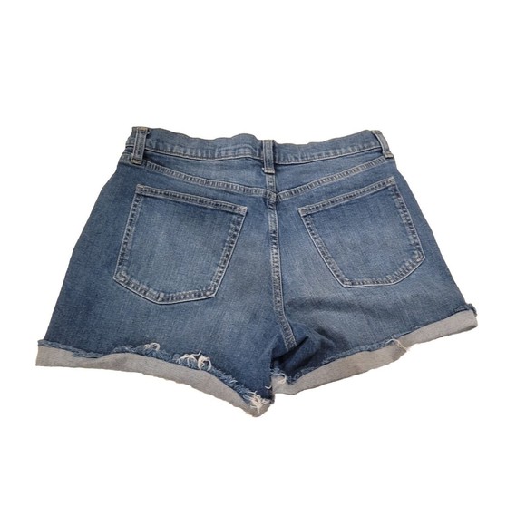Gap Womens High Rise 4" Distressed Denim Shorts Size 4/27R (Measure 30"X 4") - Picture 2 of 8